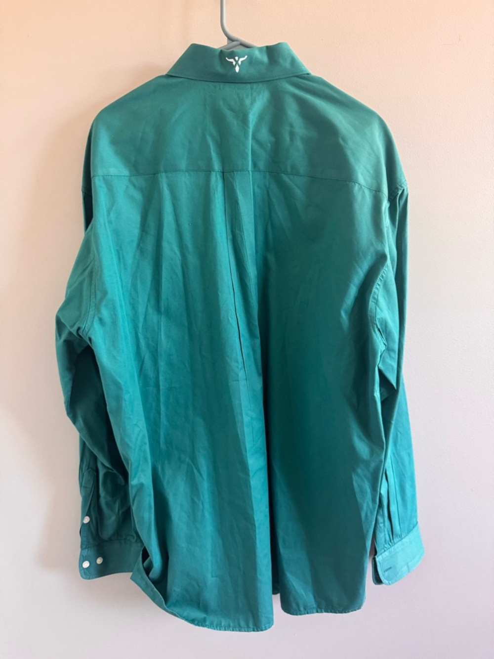 Wrangler 20X Competition Teal Long-Sleeve Button-Down Shirt Men’s XL - Picture 3 of 6